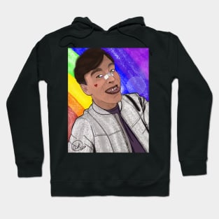 Thomas Sanders' Glittery Rainbow Hoodie